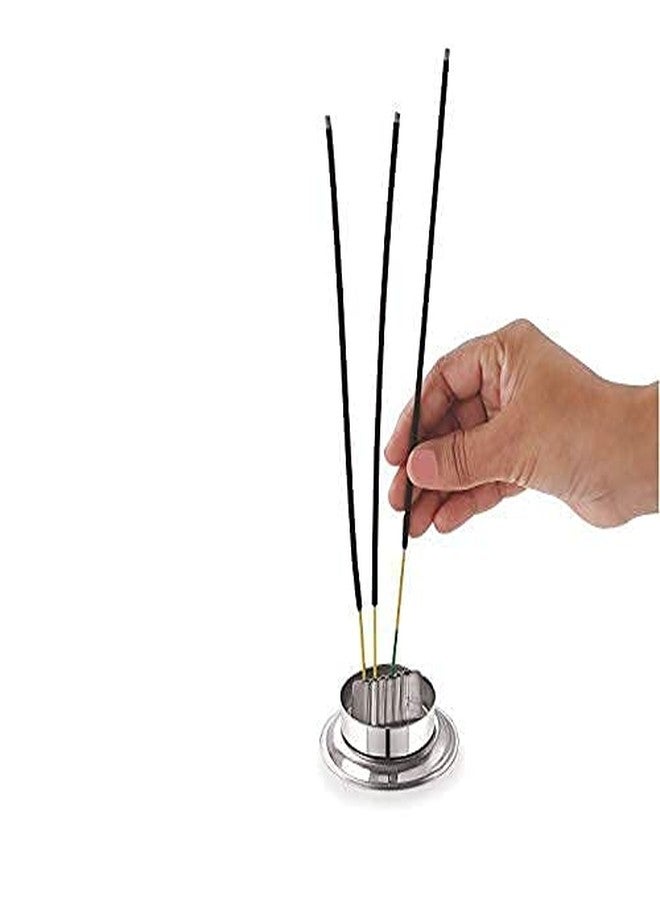 Prokart Stainless Steel Agarbatti Stand | Incense Stick Stand Holder with Ash Catcher for Home, Office & Temple Material: Stainless Steel, 1 - Image 2